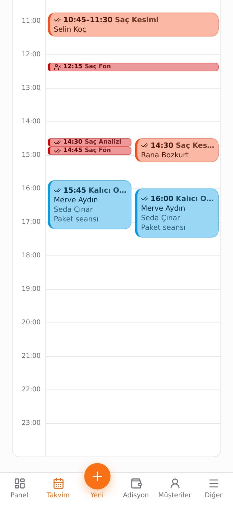 Telefonda aynı takvim