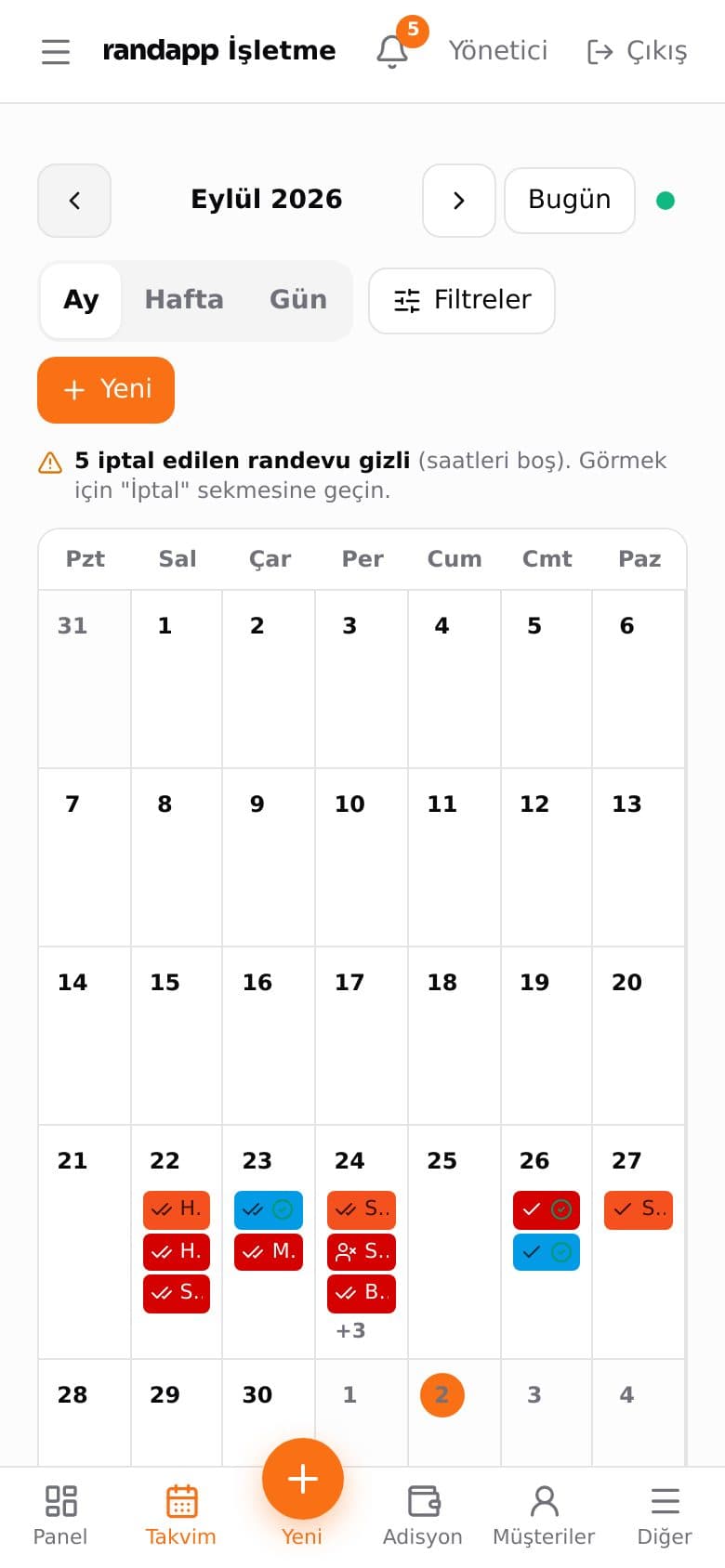 Aylık takvim